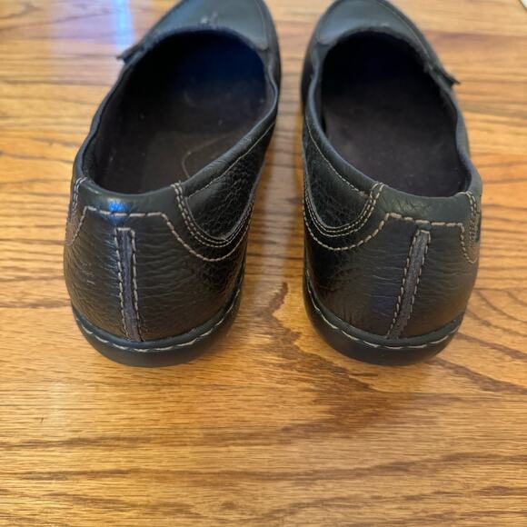 Clarks Women's 11M Black Ashland Scurry Clogs Slip On Leather Comfort Round Toe - Picture 11 of 15